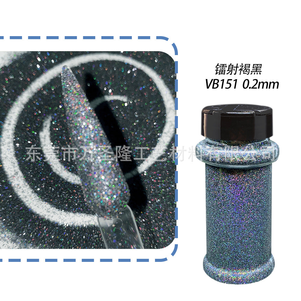 Wholesale Holographic Bottle Glitter Nail Art Colorful Sequins